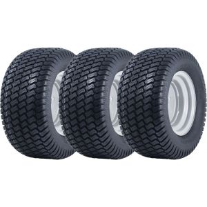 20x10.00-10 Lawnmower Wheel 4ply Grass P332 Road Legal 4 Inch PCD Rim (Set of 3) - Neuf