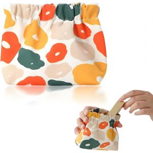MAA-Trousse de toilette pour femme - Mini trousse de toilette étanche - Fermeture automatique - Sans fermeture éclair - Petite trousse de maquillage pour anniversaire, fête, multicolore, Exigences - Neuf
