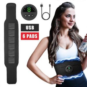 Smart Ems Fitness Vibration Ceinture Abdominal Entraîneur Stimulateur Musculaire Toner Corps Minceur Ceinture Électrique Perte De Poids Unisexe - Neuf
