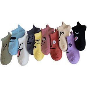 Jgd-Chaussettes Femme,Chaussettes Mignonnes Avec Motif De Dessin Anim&eacute;,Chaussettes De Sport - Neuf