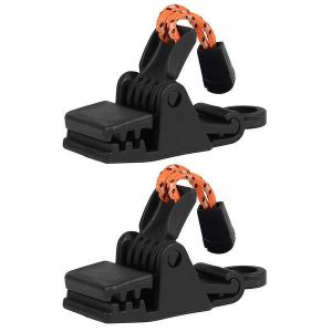 Lot De 2 Attaches De Tente R&eacute;sistantes Au Vent &iquest; Attaches L&eacute;g&egrave;res Et Polyvalentes Pour S&eacute;curiser Votre &Eacute;quipement De Plein Air, Faciles &Agrave; Utiliser Et Portables - Neuf