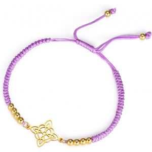 Eryi-Bracelet De N?uds De Sorcières Pour Femmes Hommes En Acier Inoxydable Magie Sorcellerie N?ud De Sorcière Avec Une Perle Tissage Coloré Ajustable Bijoux Wiccan - Neuf