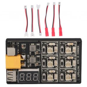 XYONG Carte de charge de batterie 1S 6 en 1, chargeur de batterie Lipo haute efficacite, plaque de charge equilibree - Neuf