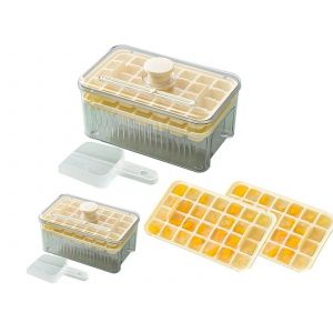 Bac &Agrave; Gla&ccedil;ons 2x56 Compartiments Avec Bo&icirc;te De Rangement Et Pelles - Neuf