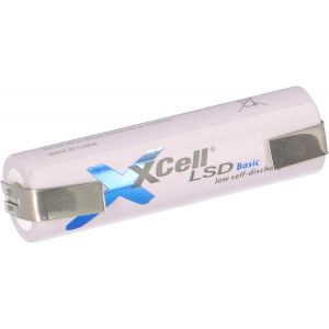 Batterie Mignon AA 2100 mAh 1,2 V NiMh Low Self Discharge LR06 avec cosse &agrave; souder en U rechargeable &agrave; courant &eacute;lev&eacute; - Neuf