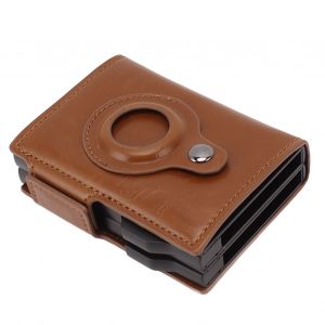 HJLIAN Pince multifonction pour portefeuille pour iOS, localisateur securise, petit portefeuille pour homme, pince pour carte bancaire, facture, passeport, abricot - Neuf