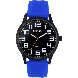 Eryi-- Montre Pour Homme Avec Boîtier Noir Et Bracelet Sport En Silicone Et Index Des Heures En Surbrillance - Quartz Analogique - Rs003 - Neuf