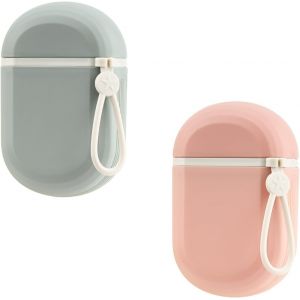 2 Pi&egrave;ces Boite a Savon Voyage,Porte Savon Voyage &Eacute;tanche,Boite Shampoing Solide avec Couvercle pour Salle de Bain,Salle de Sport,Camping,&Eacute;cole (Vert + Rose) - Neuf