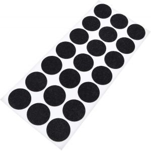21 X Felt Gliders / Black / Diameter 30 Mm / Round / 1.5 Mm Thick / Self-Adhesive Gliders Of Optimal Quality - Neuf