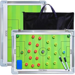 Acdsgd-Tableau Tactique Football, Entra&icirc;neur De Football Tableau Magn&eacute;tique Strat&eacute;gie De D'entra&icirc;nement Portable Pour Entra&icirc;ner De Football Comp&eacute;tition (Taille: 53cm X 31cm) - Neuf