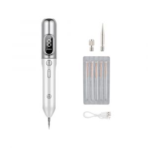 Stylo Électrique Laser Plasma Pour Éliminer Les Grains De Beauté, Les Taches Brunes Et Les Verrues Cutanées, Argent - Neuf