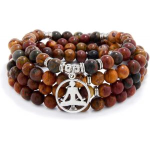 Kal-Yoga Charm 108 Mala Zen Bouddha Perles Bracelet Collier Pour Homme Ou Femme - Neuf