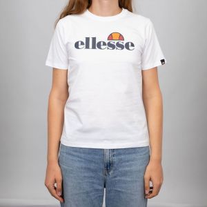 Tee Shirt Basique Logo Poitrine Couleur Unie Femme Ellesse - Neuf