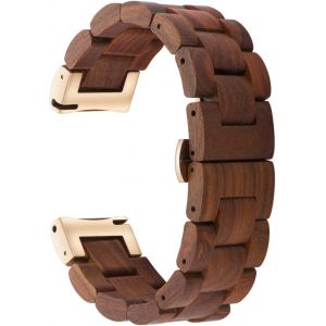 Cauc-Bracelet De Montre &Agrave; D&eacute;gagement Rapide, Bracelet De Montre En Bois Naturel, Choix De Couleur Et Largeur De Bracelet 18mm, 19mm, 20mm, 21mm, 22mm, 23mm Ou 24mm - Neuf