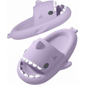 Utigh-Claquettes Requin Femme Homme, Chaussons De Maison Piscine Et Plage Confortable Enfant, Pantoufles De Bain Et Douche Antidérapantes, Chaussures De Requin - Neuf