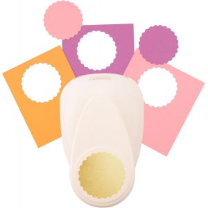 Perforatrice De Papier,Taille Xl,Cercle Festonné,Pour Projets Diy,Scrapbooking,Création De Cartes Et Plus,Pourpre - Neuf