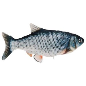 Jouet Interactif En Peluche Électrique En Forme De Poisson Pour Chats ¿ Coussin Réaliste En Forme De Poisson Frétillant Pour Le Jeu Et La Détente - Neuf