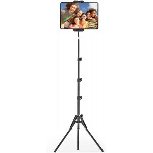meimie-Support Pour Trépied Tablette,69"" Height Adjustable Trépied Pour Ipad,360° Rotating Trépied Pour Tablette With Gooseneck,Compatible With Ipad Pro,Air,Mini And 4.7-13.5"" Tablettes - Neuf