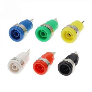 Isol&eacute; 32A 4 MM Banane Terminal Femelle Jack du Panneau de support de Liaison Post Connecteur de Fil - 6 Couleurs, 1PC Chaque - Neuf