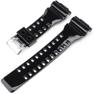 Kal-16mm Bracelet De Montre De Remplacement En Résine Naturelle Pour Montre Pour Homme - Compatible Avec Modèles G-Shock Ga-100/110/140/200/400/700 Gd-100 G-8900 Gw-8900 - Neuf