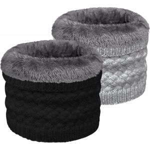 Tour De Cou Femme Cache Cou Homme Moto Hiver Thermique Snood Dames Écharpe Pour Le Visage Cyclisme Course Équitation 2 Pack-Réglable.[T452] - Neuf