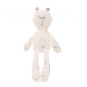 Peluche ours apaisant personnage d'anime peluche douce amis câlins bébé oreiller de couchage-Blanc - Neuf