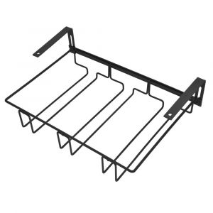 Support De Rangement En Verre Réglable En Fer 3 Fentes Sous L¿Armoire Cintre - Neuf
