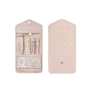 Sac de rangement pliable pour bijoux de voyage - Rose - Neuf