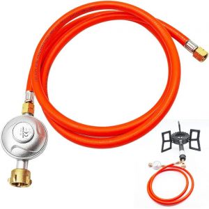 ASFASFq-Détendeur Propane 50mbar avec Tuyau de 1.5m, Réducteur Basse Pression, Kit de Détendeur Gaz Propane pour Barbecue, Camping - Neuf
