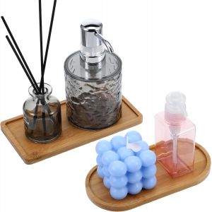 Plateau En Bambou Multifonction D&eacute;coratif - Neuf