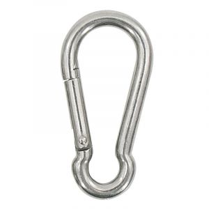 Lot De 6 Mousquetons En Acier Inoxydable, 8 X 80 Mm, Étanches, Antirouille, Durables, Pour Le Sport, La Pêche, La Balançoire, Le Camping, La Décoration De La Maison - Neuf