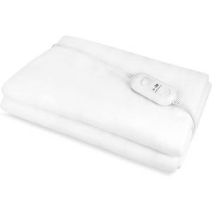 KALANKA-couverture chauffante lit simple &eacute;lectrique | Taille 150 x 80 cm | 2 niveaux de temp&eacute;rature | 100 % polyester Housse de matelas &eacute;lectrique | UP1052 - Neuf