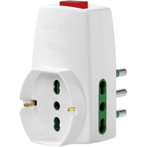 Kalanka-Vimar 0p00331.B Bloc D'alimentation Universel, S17, 2p17/11, Interrupteur Blanc - Neuf