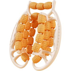 Rouleau Massage&iquest;Rouleau De Jambe, Rouleaux De Massage &Agrave; 29 Roues Pour Les Jambes, Rouleau De Cellulite En Plastique, Rouleau De Masseur De Cellulite Non Glissant Pour Cuisse (Arancione) - Neuf