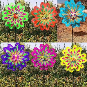 Insect Windmill Wind Spinner Bee Butterfly Kids Children Toys Outdoor Traditiona - Neuf