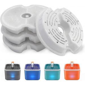 Kalanka-Filtres De Fontaine A Eau Chat 4 Pieces, Original Le Remplacement Filtres De Distributeur Eau Chat, R&eacute;pond Aux Besoins De Remplacement De 2 &Agrave; 4 Mois - Neuf