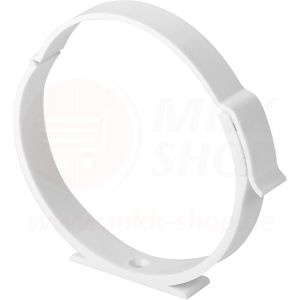 Tube d'aération en plastique Tube rond entrée / sortie d'air Réducteur connecteur ø 80 100 110 120 125 150 200 mm Système de ventilation Coude ABS clapet anti-retour Bride PVC, Rohrschelle - Halter, Ø 100 mm - Neuf
