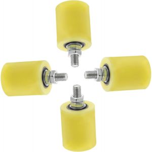 4 Pièces Rouleaux De Guidage De Poulie De Porte Électrique Rouleaux De Porte De Rail Rouleaux De Porte Robustes Accessoires De Portail Coulissant Roulement À Rouleaux Latéraux - Neuf