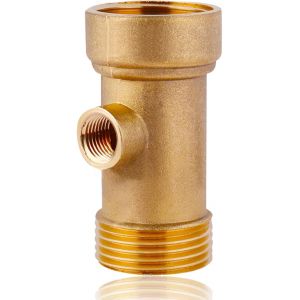 CHECARZHN--NO1-Répartiteur 3 Voies En Laiton 1"" Ig/Ag Dn25 Vers Dn13, 3 Voies De Raccordement À L'Eau 1/4"" Ig/Ag Pour Pompe À Eau Domestique, Chaudière À Membrane, Manomètre, Interrupteur À Pression - Neuf