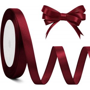 Ruban Rouge Ruban Satin Rouge 10mmx23m Ribbon Burgundy Ruban Cadeau Fete Des Peres Rouge Satin Ruban Rouge Satin Ruban Bordeaux Ruban Gymnastique Ruban Satinée Inauguration Anniversaire - Neuf