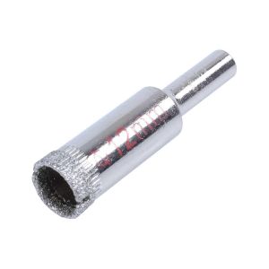 Foret de scie cloche en métal à pointe de diamant de 12 mm pour verre de carreaux de céramique - Neuf