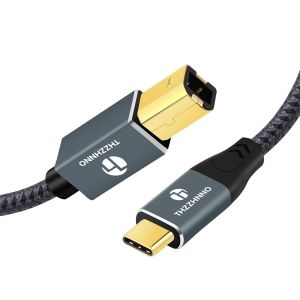 Câble imprimante USB A vers USB B 3M, Fiche USB 2.0 Type A vers fiche B Pour HP, Dell, Epson, Xerox, Lexmark, Brother, Canon, Samsung, piano et plus encore - Neuf
