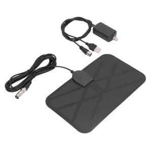 Antenne de T&eacute;l&eacute;vision Num&eacute;rique Antenne Num&eacute;rique Terrestre Int&eacute;rieure Antenne Terrestre HD 4K 1080P Antenne 25DBI Gain Support Adh&eacute;sif KJ036 - Neuf