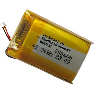 VornixorSarlshop-Batterie de rechange 800 mAh pour casque Bluetooth BlueParrott S650-XT, B650-XT et batterie de casque sans fil Jabra Evolve2 75, pour casque Vtech Snom - Neuf