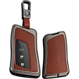 Étui de clé de Voiture Intelligent en Cuir-Convient pour Lexus UX200 UX250h UX260h ES200 ES260 ES300h ES350 LS500H LX570 RX450h-Étui de Protection Portable-Accessoires 3 Boutons A-Noir.[H324] - Neuf