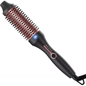Thermal Brush Kératine Brosse À Air Chaud Heat Brush 38Mm, Brosse Thermique Ronde, Hot Brush 120-200¿, Brosse Thermique Double Tension, Ionique Lisse Briller Volume Peigne - Neuf