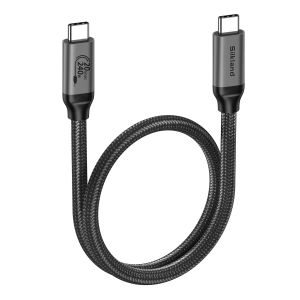 JGD-C&acirc;ble USB C 3.2 Gen2x2, 20Gbps Transfert Donn&eacute;es, C&acirc;ble USBC vers USB C Court 50CM, PD3.1 240W 48V/5A Charge Rapide, 5K/4K@60Hz, Cable Type C pour PSSD, Dock, Android Auto, MacBook, iPad Pro - Neuf