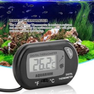 Vbestlife Thermom&egrave;tre Digital Thermom&egrave;tre Num&eacute;rique De Compteur De Temp&eacute;rature De R&eacute;servoir D'aquarium &Agrave; 2 Couleurs Noir - Neuf