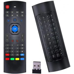 Air Mouse pour Android tv Box,MX3 Pro Clavier sans fil 2.4G Smart TV Télécommande avec poignée de jeu à détection de mouvement Télécommande Android - Neuf