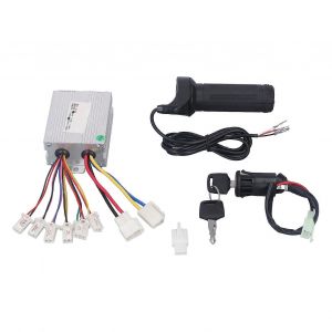 Kit De Contr&ocirc;leur 24v 500w Avec Acc&eacute;l&eacute;rateur Twist Grip Dissipatin De Chaleur Pour V&eacute;los &Eacute;lectriques Tricycles Scooters &Eacute;lectriques - Neuf